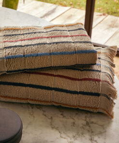 Asciugamano con ospite Stripes tinto filo Fazzini