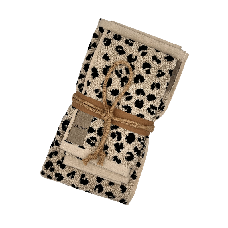 Asciugamano con ospite Tabby tinto filo Fazzini