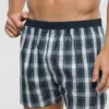 Boxer in Popeline di Cotone vprt93466- Fantasia Check blu_04