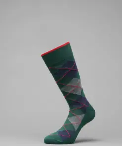 CALZA corta uomo rombi verde vprt93505