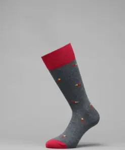 Calze corte uomo grigio peperoncino