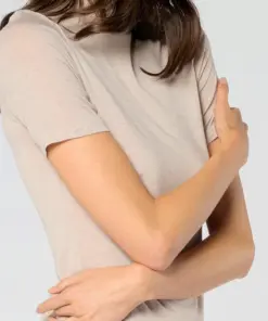 Maglia manica corta in Modal e Cashmere - Perfect line Cashmere - Oroblù VOBT68173 naturale