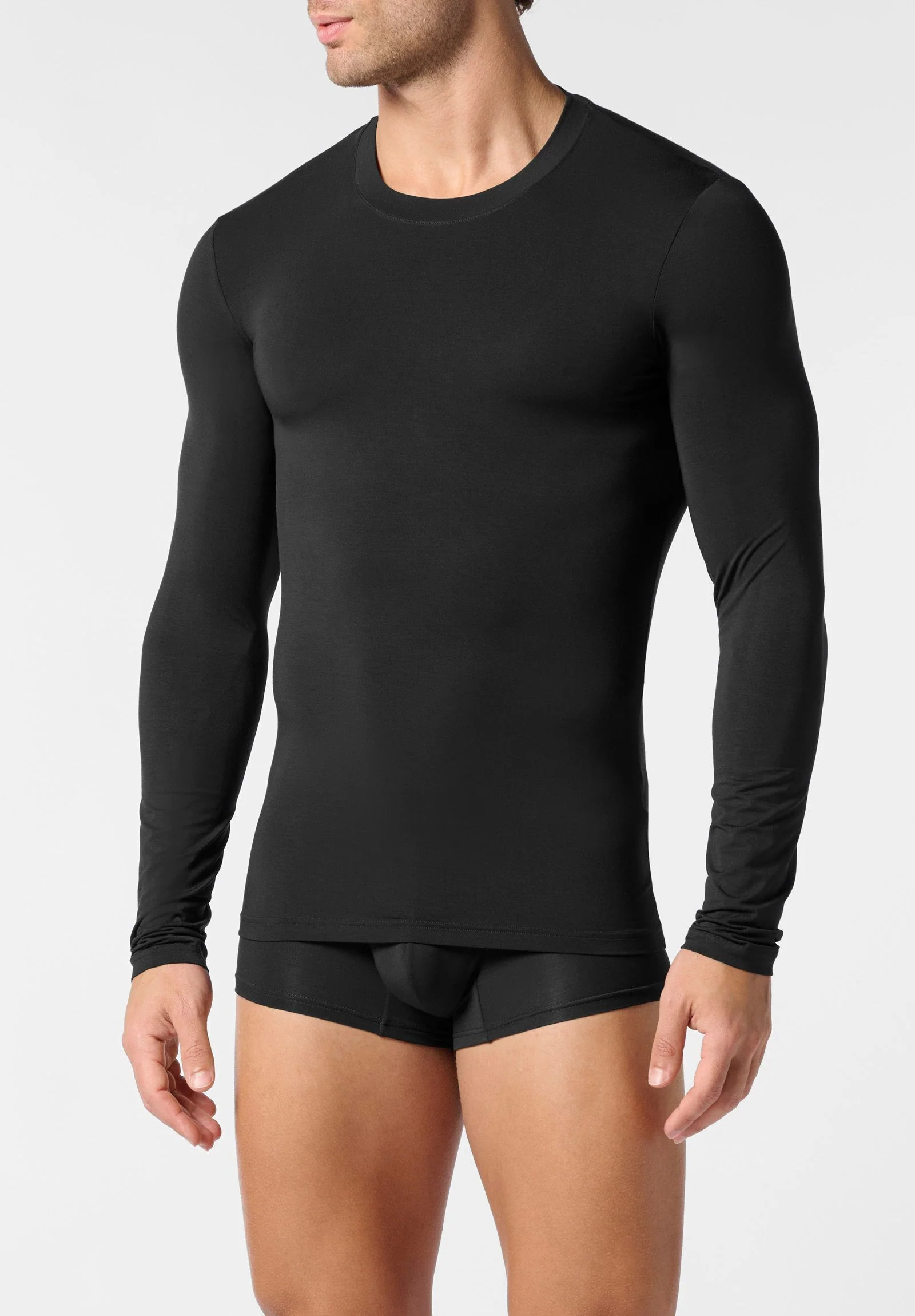 Maglia manica lunga Modal NERO 01