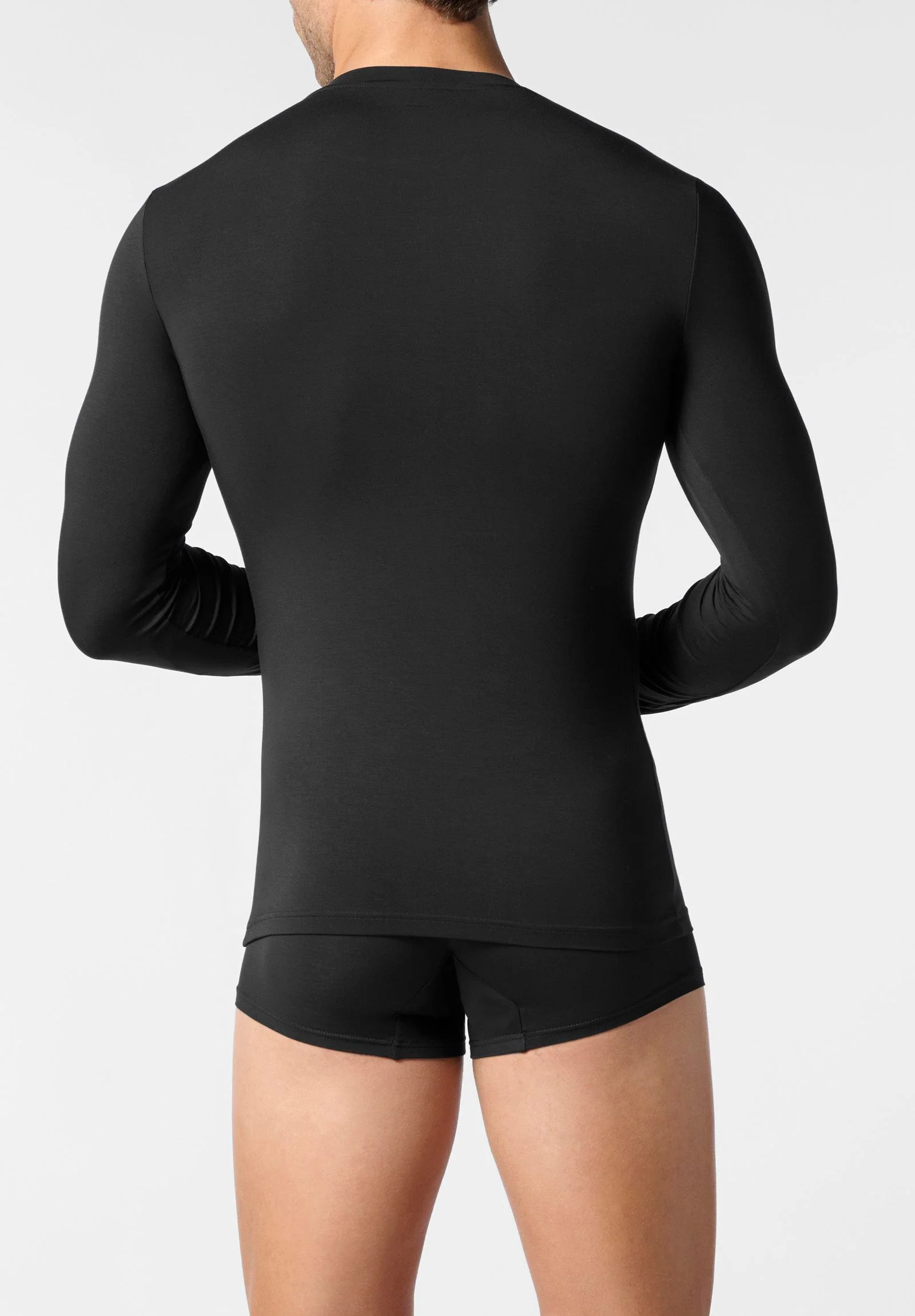 Maglia manica lunga Modal NERO 01