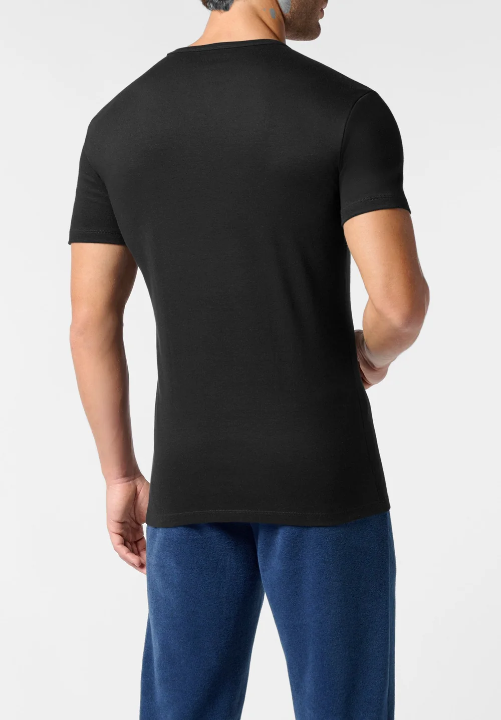 Maglia uomo caldo cotone - Perofil VPRT91156 nero