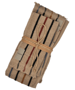 Asciugamano con ospite Stripes tinto filo Fazzini