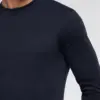 maglia uomo manica lunga caldo cotone blu vprt91157