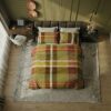 lenzuola tinto filo verde Bossi 7623 Connor