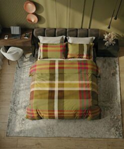 lenzuola tinto filo verde Bossi 7623 Connor